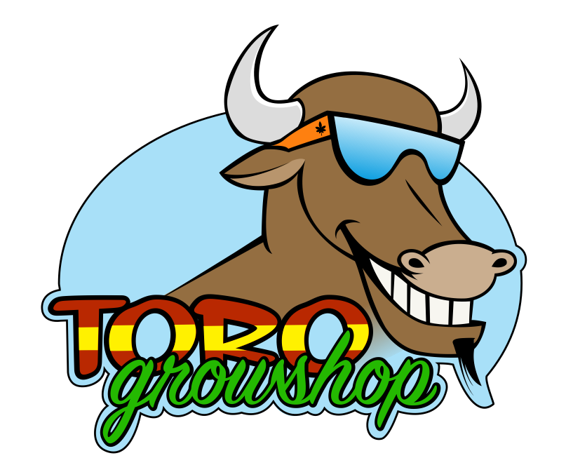 Скачать логотип Toro Growshop цветная версия с быком без солнечного блика в очка
